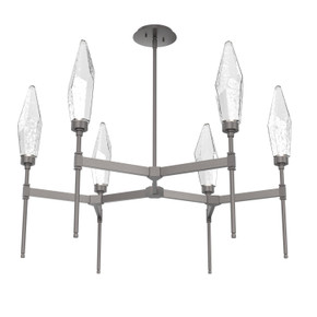 Mid. Chandeliers Glass Up by Hammerton Studio ( 404 | CHB0050-37-GP-CC-001-L1 Rock Crystal ) 