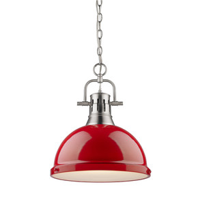 Pendants Metal Shade by Golden ( 62 | 3602-L PW-RD Duncan ) 