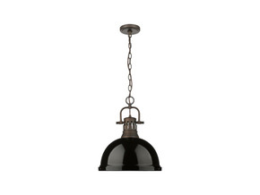 Pendants Metal Shade by Golden ( 62 | 3602-L RBZ-BK Duncan ) 
