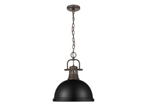 Pendants Metal Shade by Golden ( 62 | 3602-L RBZ-BLK Duncan ) 