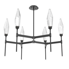 Mid. Chandeliers Glass Up by Hammerton Studio ( 404 | CHB0050-37-MB-CC-001-L1 Rock Crystal ) 