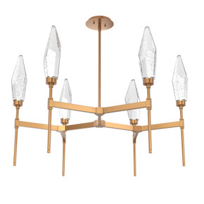 Mid. Chandeliers Glass Up by Hammerton Studio ( 404 | CHB0050-37-NB-CC-001-L3 Rock Crystal ) 