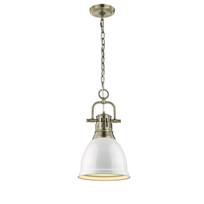Mini Pendants Metal Shade by Golden ( 62 | 3602-S AB-WH Duncan ) 