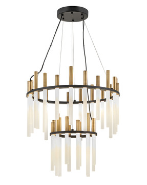 Mid. Chandeliers Glass Down by Fredrick Ramond ( 138 | FR30708BLK Echo ) 