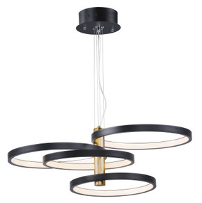 Mid. Chandeliers Ring/Halo by ET2 ( 86 | E24326-BKGLD Hoopla ) 