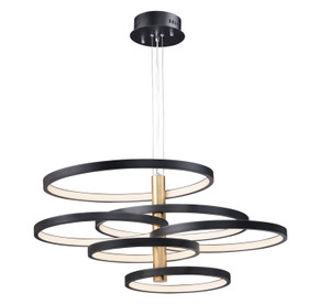 Large Chandeliers Ring/Halo by ET2 ( 86 | E24327-BKGLD Hoopla ) 