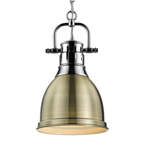 Mini Pendants Metal Shade by Golden ( 62 | 3602-S CH-AB Duncan ) 