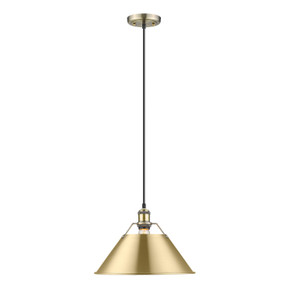 Pendants Metal Shade by Golden ( 62 | 3306-L AB-BCB Orwell ) 