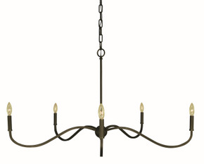 Large Chandeliers Candle by Framburg ( 8 | 5647 IRON Heidelberg ) 