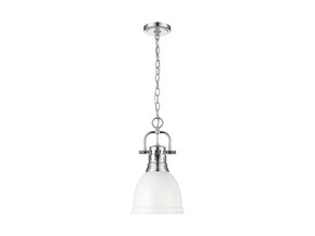 Mini Pendants Metal Shade by Golden ( 62 | 3602-S CH-WHT Duncan ) 