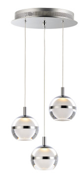 Mini Pendants 3 Light Cluster by ET2 ( 86 | E24593-93PC Swank ) 