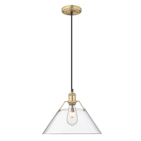 Pendants Glass Down by Golden ( 62 | 3306-L BCB-CLR Orwell ) 