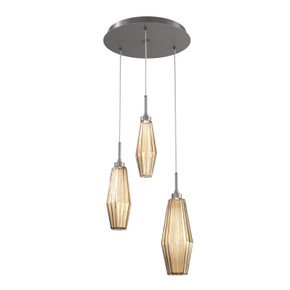Mini Pendants 3 Light Cluster by Hammerton Studio ( 404 | CHB0049-03-GP-RB-C01-L1 Aalto ) 