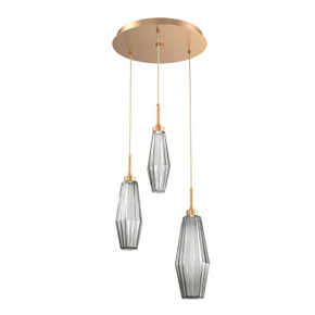 Mini Pendants 3 Light Cluster by Hammerton Studio ( 404 | CHB0049-03-NB-RS-C01-L3 Aalto ) 