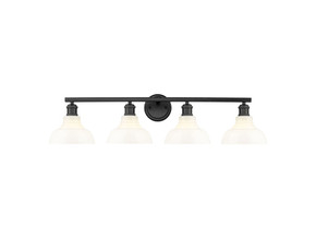 Bathroom Fixtures Four Lights by Golden ( 62 | 0305-BA4 BLK-VMG Carver ) 