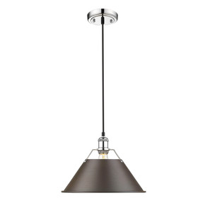 Pendants Metal Shade by Golden ( 62 | 3306-L CH-RBZ Orwell ) 