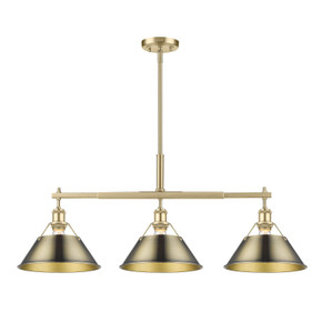 Linear/Island 3 Light Bar by Golden ( 62 | 3306-LP BCB-AB Orwell ) 