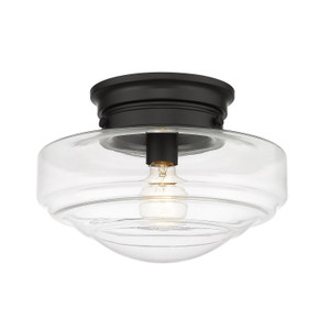 Flush Mounts Glass Down by Golden ( 62 | 0508-SF BLK-CLR Ingalls ) 