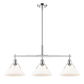 Linear/Island 3 Light Bar by Golden ( 62 | 3306-LP CH-OP Orwell ) 