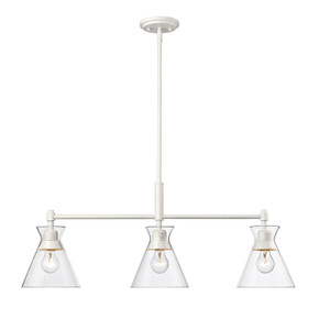 Linear/Island 3 Light Bar by Golden ( 62 | 0511-LP WHT-CLR Malta ) 