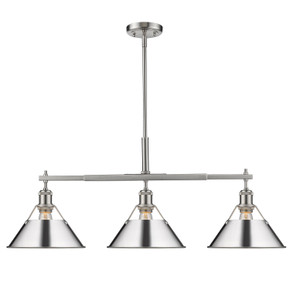 Linear/Island 3 Light Bar by Golden ( 62 | 3306-LP PW-CH Orwell ) 