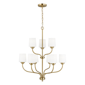 Mid. Chandeliers Glass Up by Generation Lighting ( 1 | 3102809EN3-848 Windom ) 