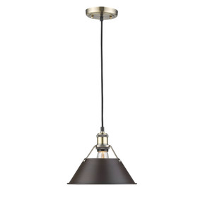 Pendants Metal Shade by Golden ( 62 | 3306-M AB-RBZ Orwell ) 