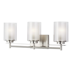 Bathroom Fixtures Three Lights by Generation Lighting ( 1 | 4437303EN3-962 Elmwood Park ) 