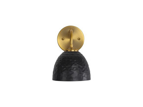 Sconces Metal by Golden ( 62 | 6950-1W MBS-BLK Shepard ) 