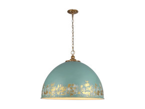 Pendants Metal Shade by Golden ( 62 | 0809-8P VG-TEAL Alison ) 