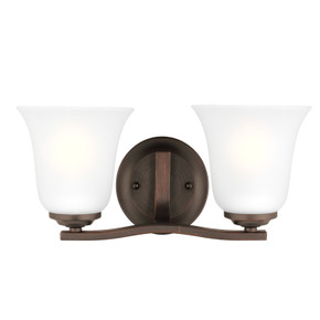 Bathroom Fixtures Two Lights by Generation Lighting ( 1 | 4439002EN3-710 Emmons ) 