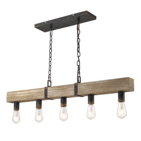 Linear/Island 4 Light + by Golden ( 62 | 0818-LP ABI Garrett ) 