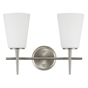 Bathroom Fixtures Two Lights by Generation Lighting ( 1 | 4440402-962 Driscoll ) 