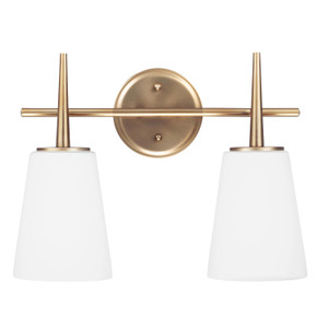 Bathroom Fixtures Two Lights by Generation Lighting ( 1 | 4440402EN3-848 Driscoll ) 