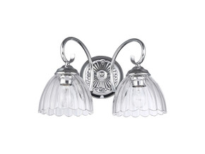 Bathroom Fixtures Two Lights by Golden ( 62 | 6952-BA2 CH-CLR Audra ) 