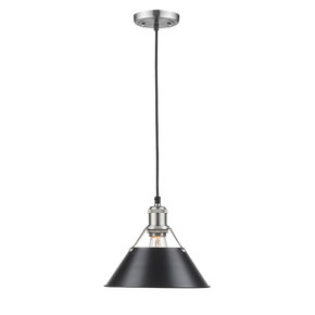 Pendants Metal Shade by Golden ( 62 | 3306-M PW-BLK Orwell ) 