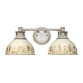 Bathroom Fixtures Two Lights by Golden ( 62 | 0865-BA2 AGV-AI Kinsley ) 