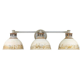 Bathroom Fixtures Three Lights by Golden ( 62 | 0865-BA3 AGV-AI Kinsley ) 