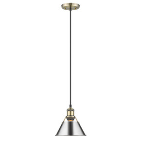Mini Pendants Metal Shade by Golden ( 62 | 3306-S AB-CH Orwell ) 