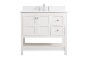 Plumbing Bath Chests/Vanities by Elegant Lighting ( 173 | VF16436WH-BS Theo ) 