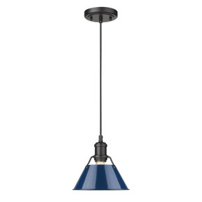 Mini Pendants Metal Shade by Golden ( 62 | 3306-S BLK-NVY Orwell ) 