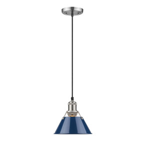Pendants Metal Shade by Golden ( 62 | 3306-S PW-NVY Orwell ) 
