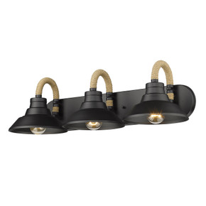 Bathroom Fixtures Three Lights by Golden ( 62 | 3318-BA3 NB Journey ) 