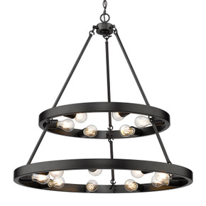 Mid. Chandeliers Glass Down by Golden ( 62 | 1019-69 BLK Castile ) 