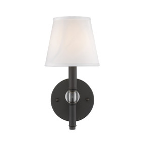Sconces Single Candle by Golden ( 62 | 3500-1W RBZ-CWH Waverly ) 