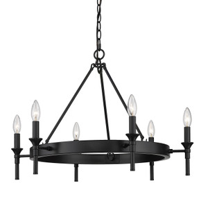 Mid. Chandeliers Candle by Golden ( 62 | 1020-6 BLK Edinburgh ) 