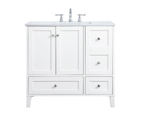 Plumbing Bath Chests/Vanities by Elegant Lighting ( 173 | VF18036WH sommerville ) 