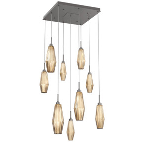 Mid. Chandeliers Multi-Port/Cascade by Hammerton Studio ( 404 | CHB0049-09-GP-RB-C01-L1 Aalto ) 