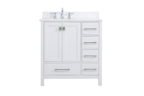 Plumbing Bath Chests/Vanities by Elegant Lighting ( 173 | VF18832WH-BS Irene ) 