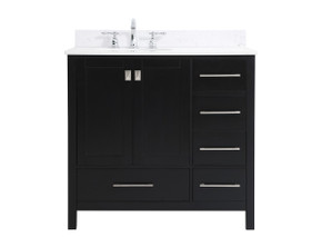 Plumbing Bath Chests/Vanities by Elegant Lighting ( 173 | VF18836BK-BS Irene ) 